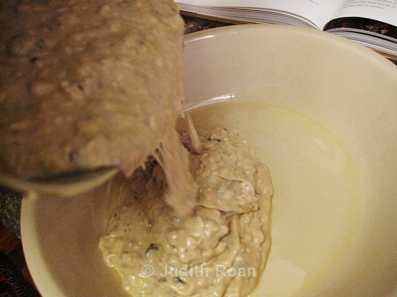 Irish Bread into the pan - Irish Soda Bread