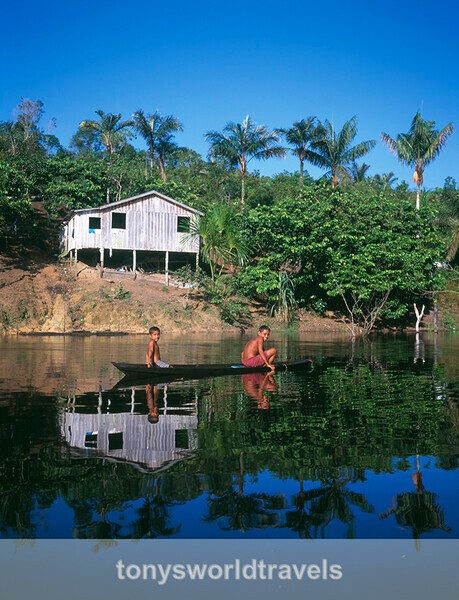 Children in the  Amazon Rainforest ,Brazil - Children