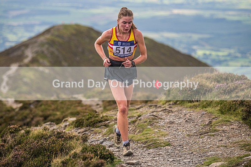 Uphill Only-215 - British Athletics Off Road Running Championships Senior Uphill Only Trial - Skiddaw Friday 15th Augu