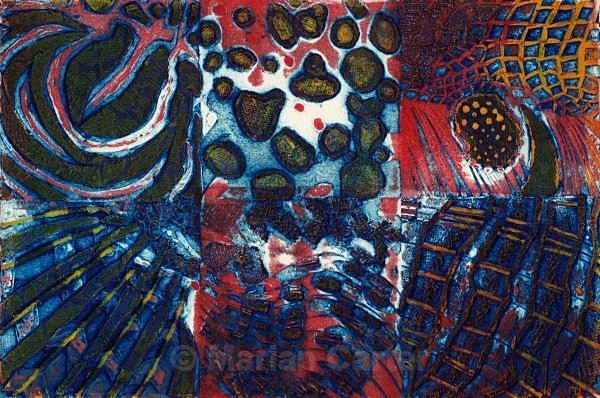Patterns from the Reef - Collagraphs