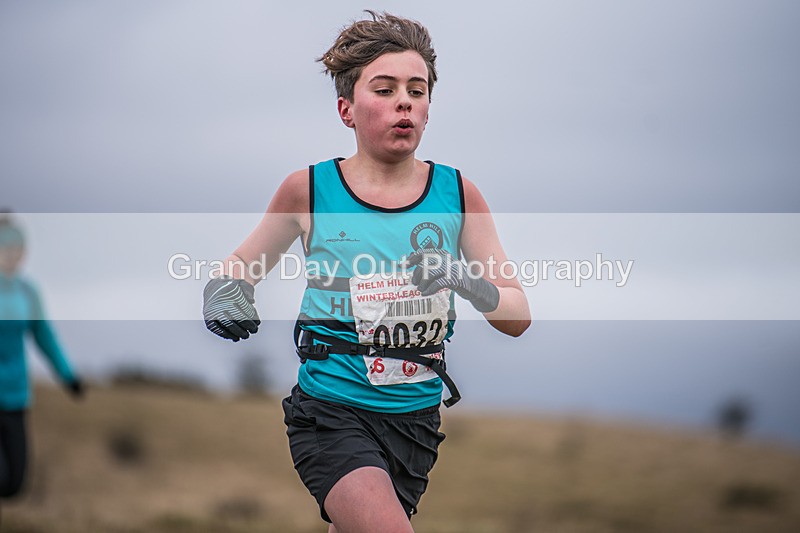 Cunswick U15  U17-114 - Kendal Winter League Cunswick Scar Junior Under 15 & 17 Fell Races Sunday 26th January 2025
