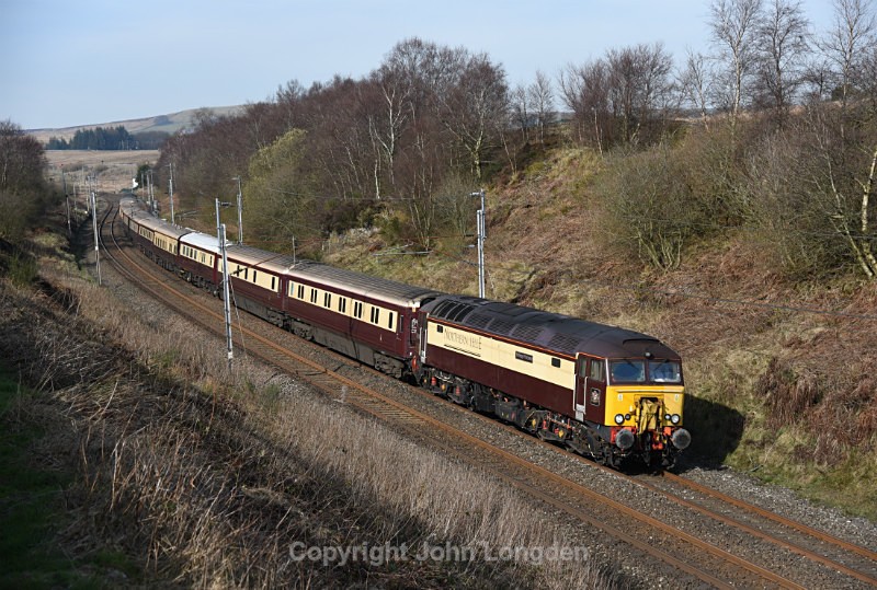 JL - 26.3.17 57312 & 57310 1Z49 Carlisle - Liverpool, Greenholme - West Coast Main Line (north to south)