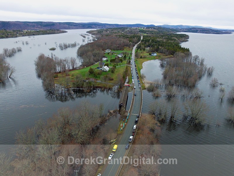 Darlings Island  - Spring Flood 2018 New Brunswick Canada - Extreme Weather