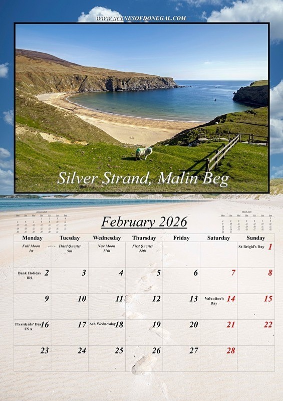 5 February 2026 - 2026 Scenes of Donegal Calendar