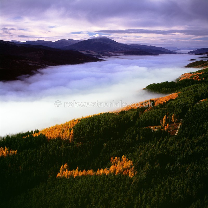Loch Tummel from Allean Forest in Scotland
