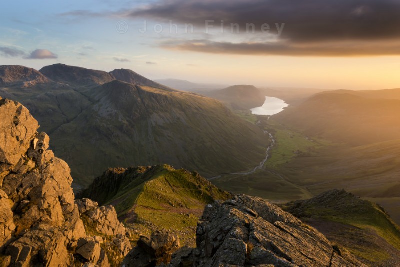 Scafell Pike from Great Gable - Lake District & Cumbria