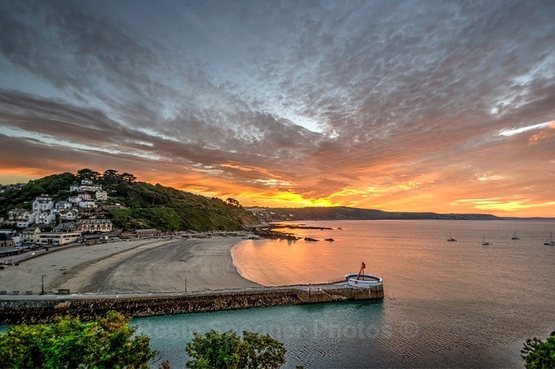 Sunrise at Looe in Cornwall