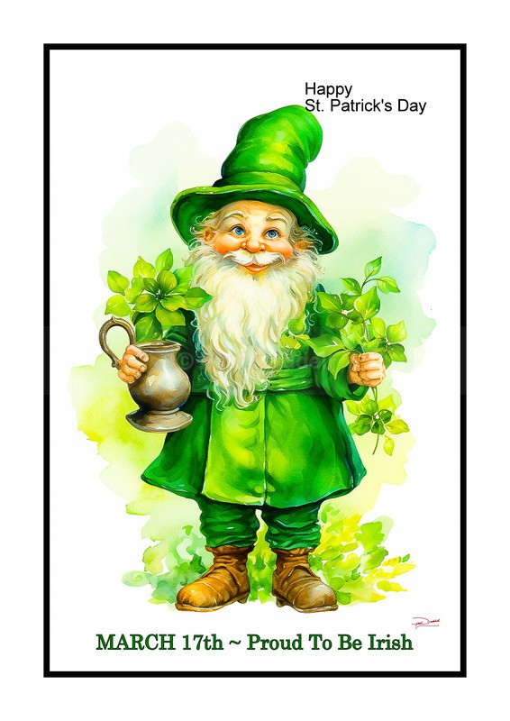 Festive Heartbeat, St Patrick's Day Paintings by Paul Duddell, Whispers & Strokes - Artist, Painter, and Photographer