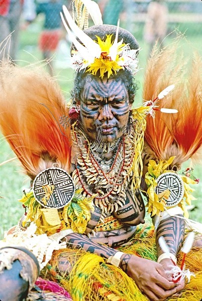 Tribeswoman - E. Highlands, Papua New Guinea - PEOPLE