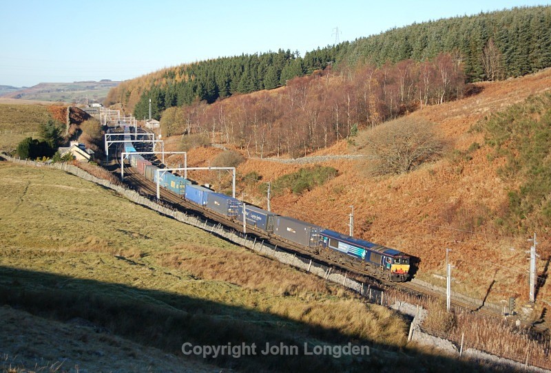 19.11.13 - 66426 4M44 Mossend - Daventry, Shap summit - West Coast Main Line (north to south)