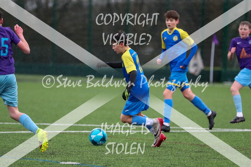 1DX20439 - 2026-02-15 FC Abbey Meads U13 Purple V Royal Wootton Bassett Town Youth U13 Yellow