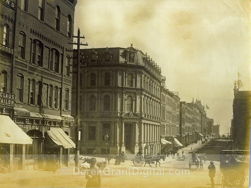 Prince William Street View Albumen Pre Great Fire St. John NB Canada