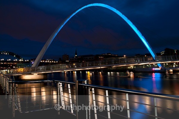Millennium Bridge Newcastle. - Low Light Photography