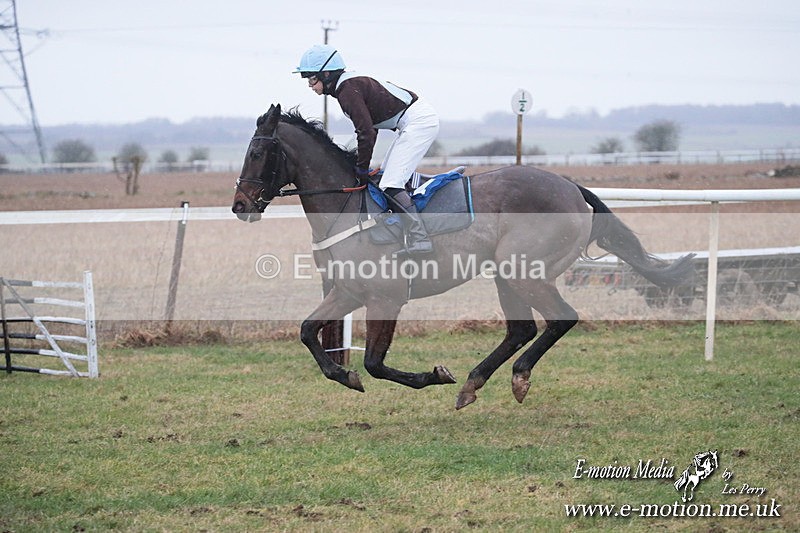 PtP 260125 706 - Cocklebarrow Point-to-Point racing with the Heythrop Hunt 26/01/25