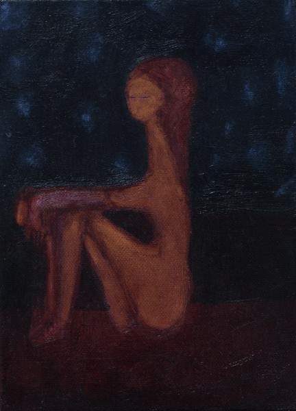 Seated woman – night (woman with hair up) 2024 – 2026 - departures and returns