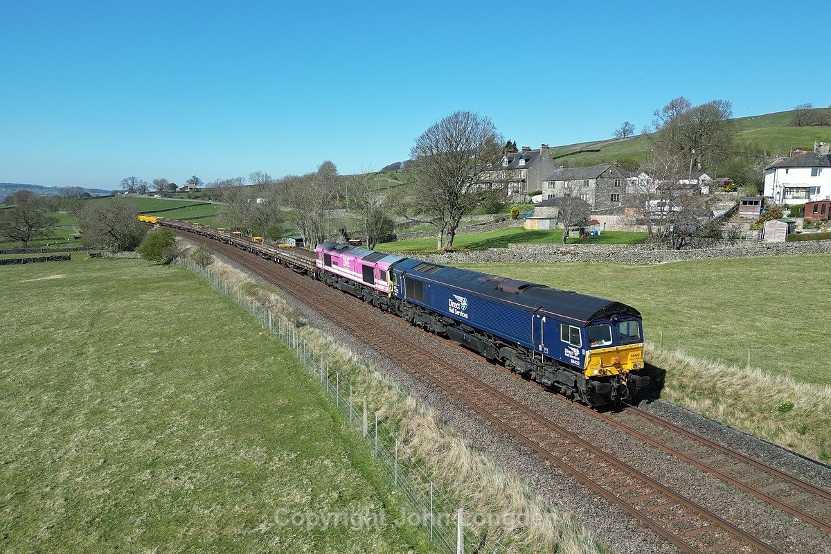 JL - 10.4.25 66422 66587 6K05 Carlise - Crewe, Long Preston - Latest shots