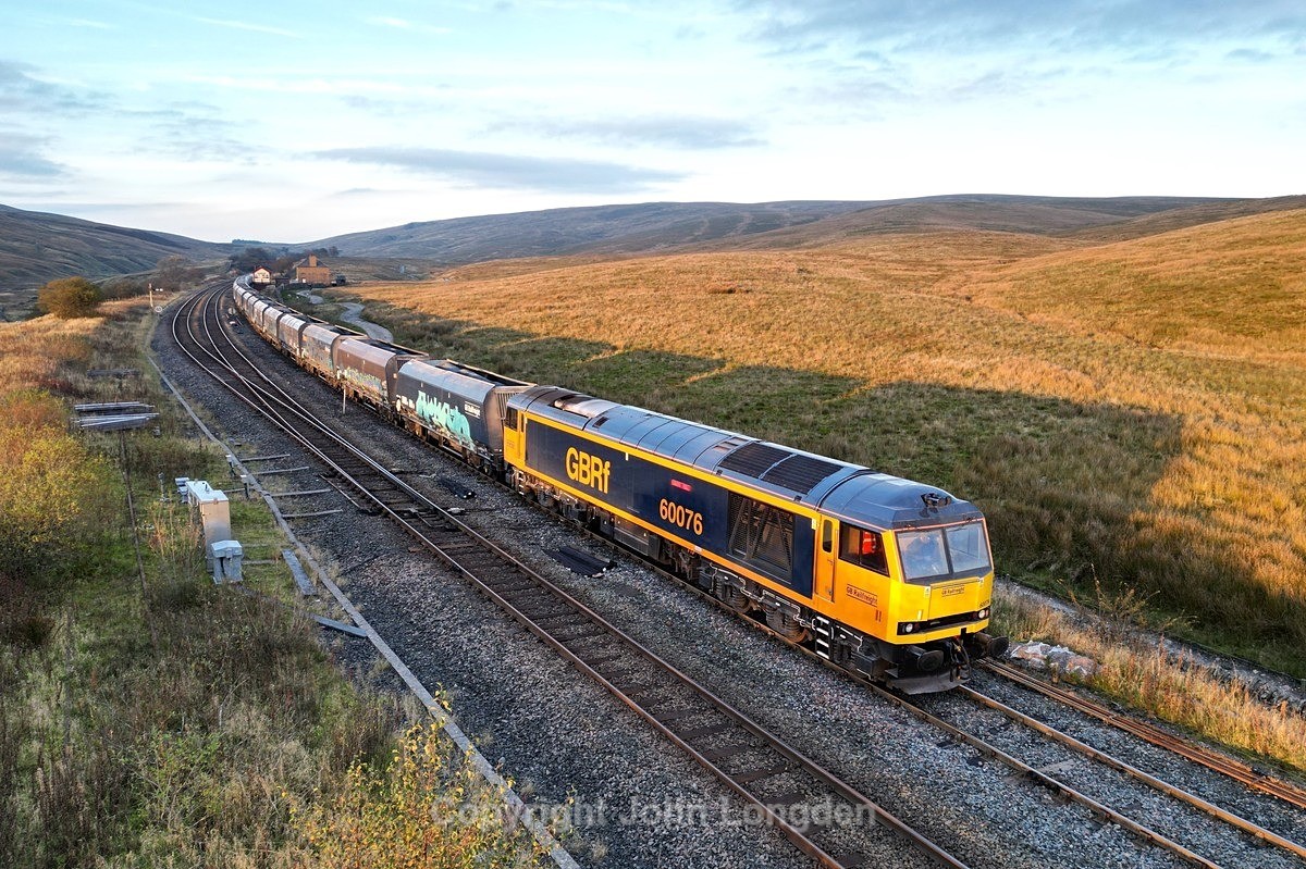 JL - 14.10.24 60076 6E77 Arcow - Hunslet, Blea Moor - Latest shots