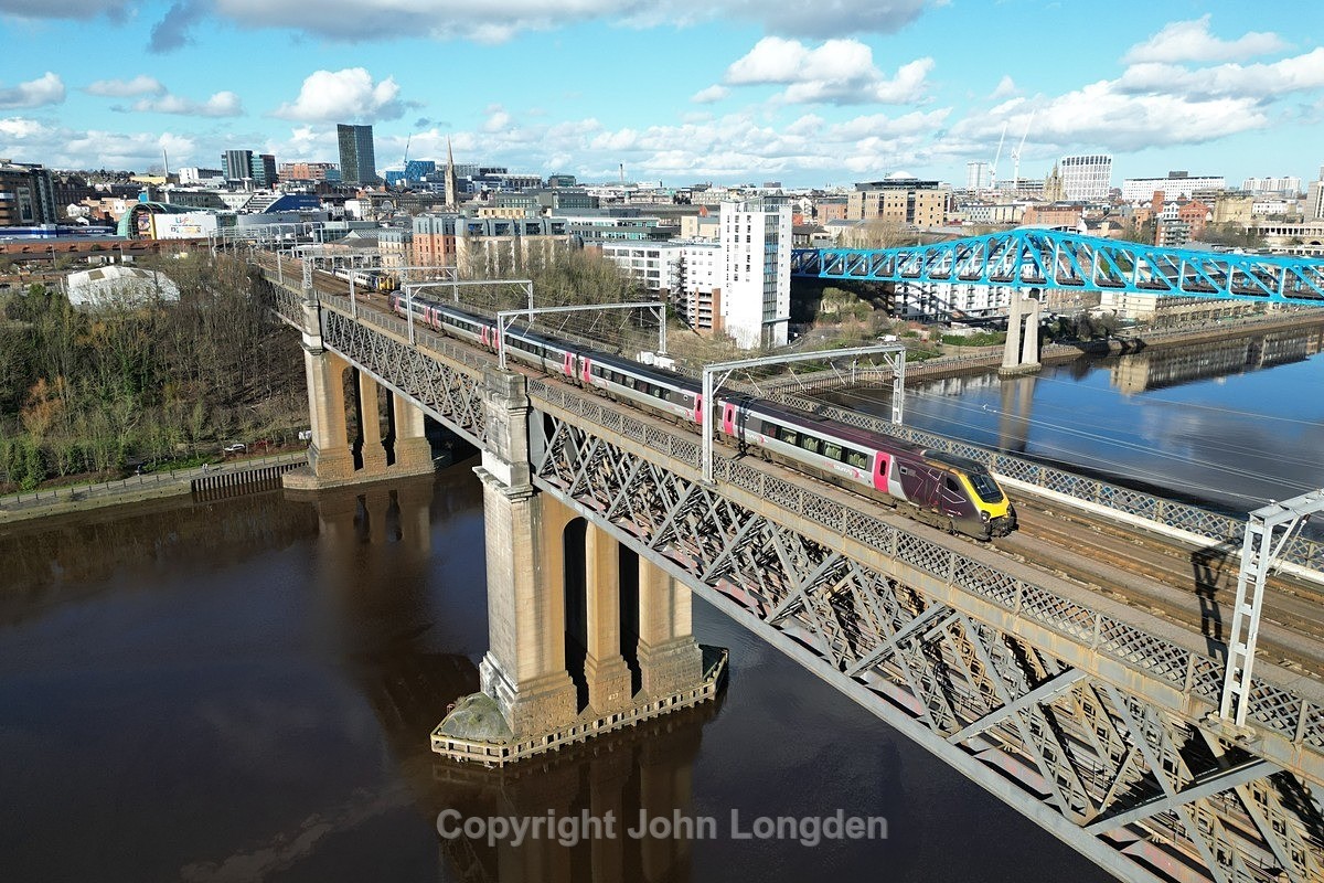JL - 24.2.24 221122 12:05 Edinburgh - Plymouth, Newcastle - East Coast Main Line (north to south)