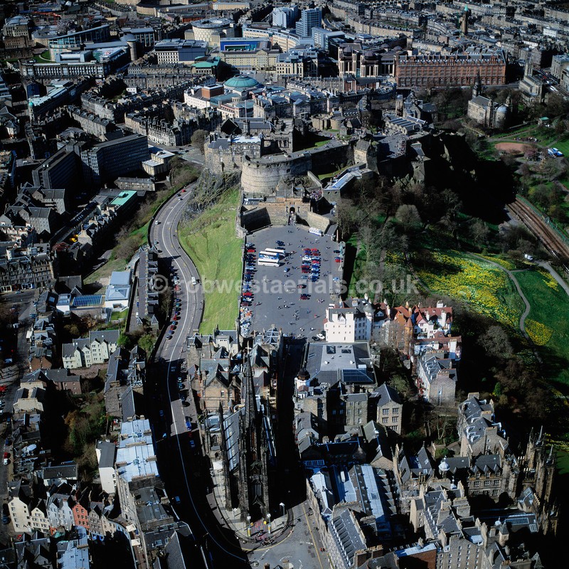 aerial pictures of Scottish cities towns monuments tourist attractions Royal castles capital of Scotland