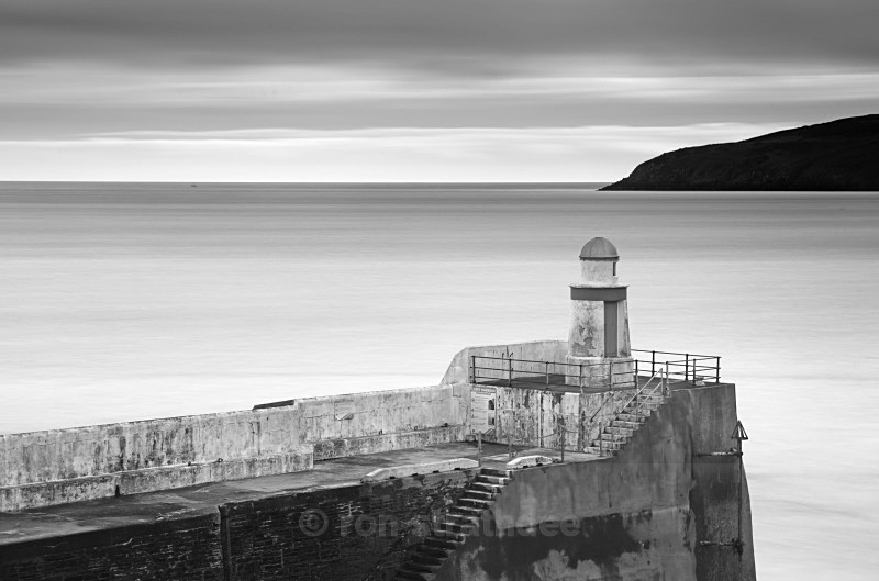 Laxey Breakwater - Man in Mono