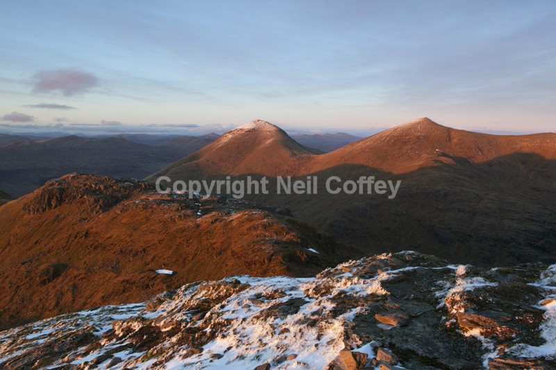 Ben More & Stob Binnean from Cruach Ardrain, Stirlingshire2 - Landscape format