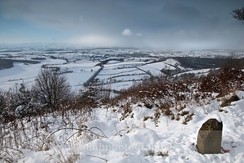 Snow storm above Sutton Bank. - Snow Scene's /Winter