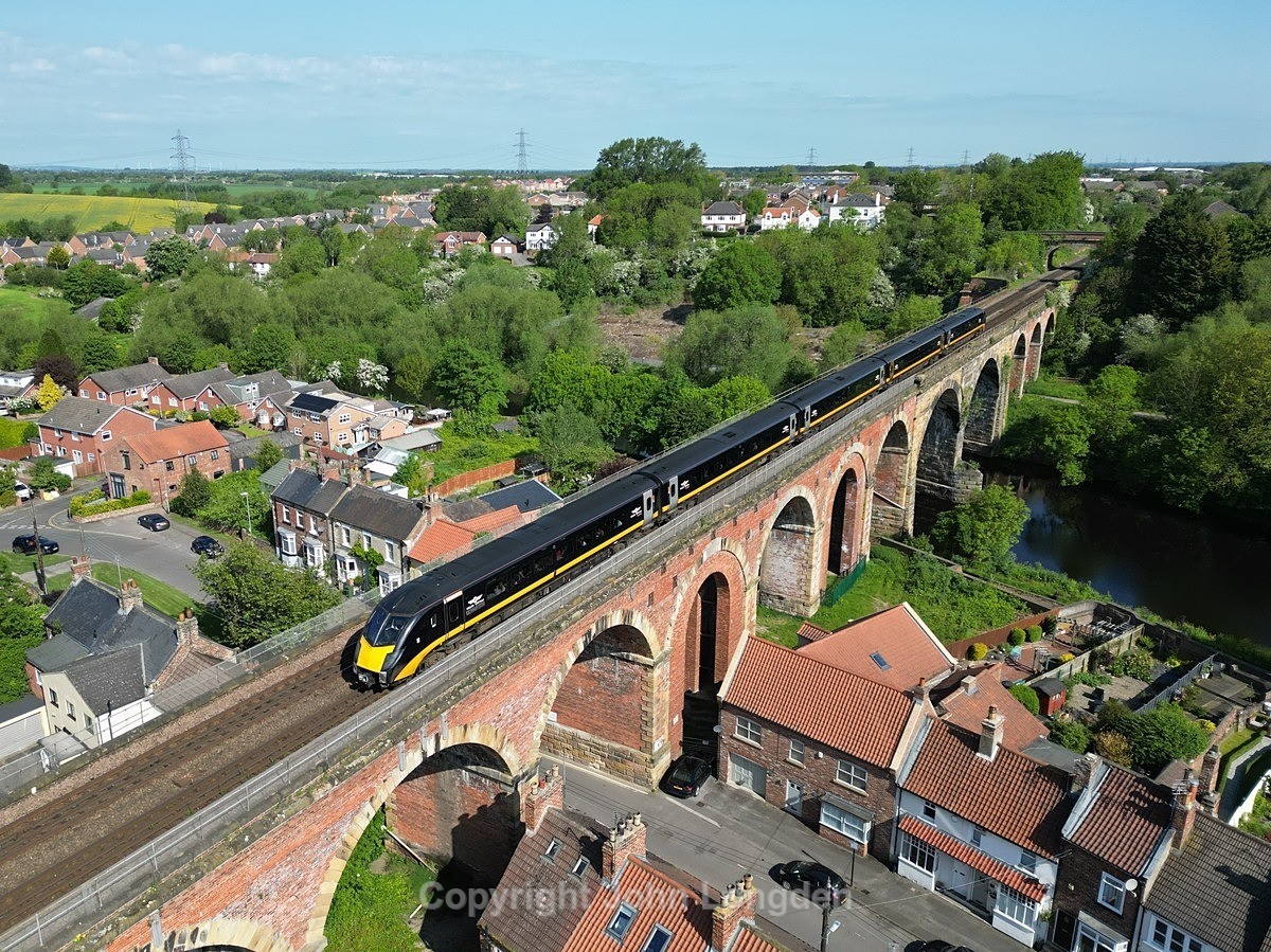 JL - 22.5.23 180114 1A61 08:53 Sunderland - London Kings Cross, Yarm - Teesside (west to east)