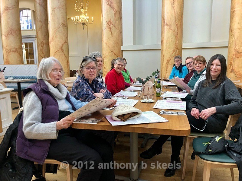 003 Waiting for drinks and choosing from the menu - York Minster Walkers Collection 2024