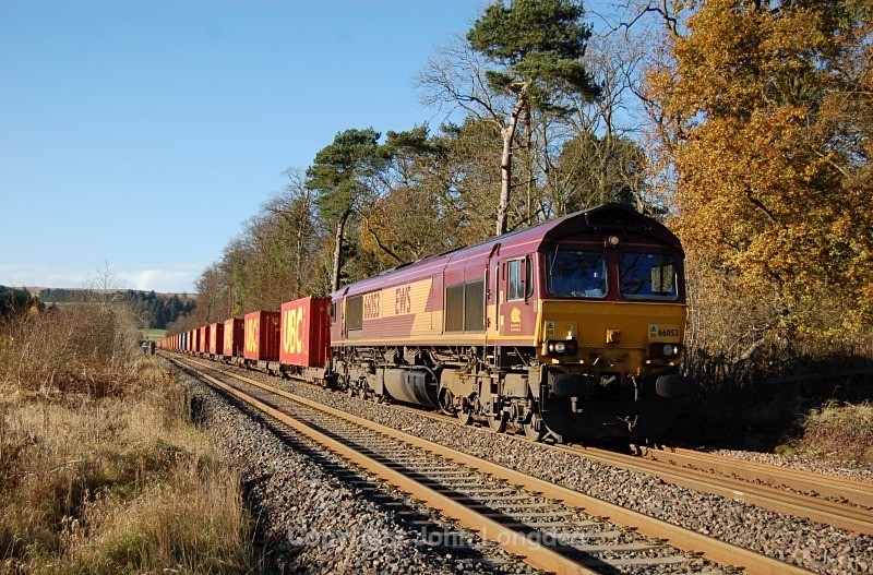 10.11.12 - 66053 6E62 Carlisle Yard - Tees Dock, Cross Bank - Tyne Valley (west to east)