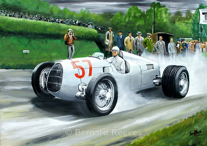 Auto Union V16 Shelsley Walsh Hill Climb 1936- Hans Stuck