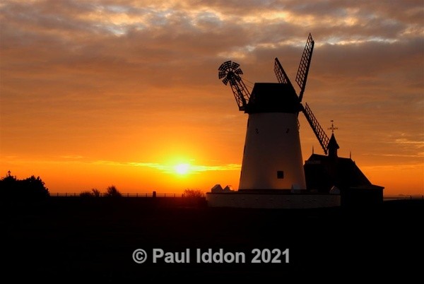 The Windmill at Sunrise - Landscapes