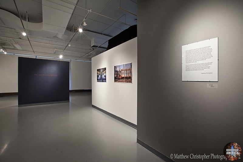 'the age of consequences' Exhibit at Rochester Institute of Technology's SPAS Gallery by Matthew Christopher Murray's abandoned america