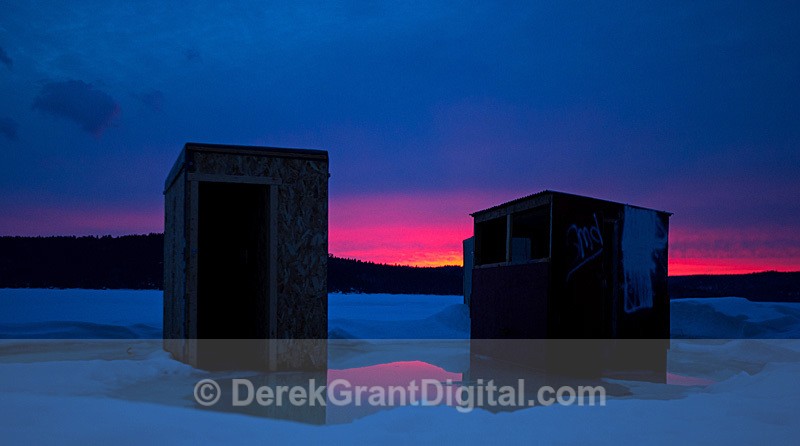 End of Day, End of Season - Sunset/Moonrise