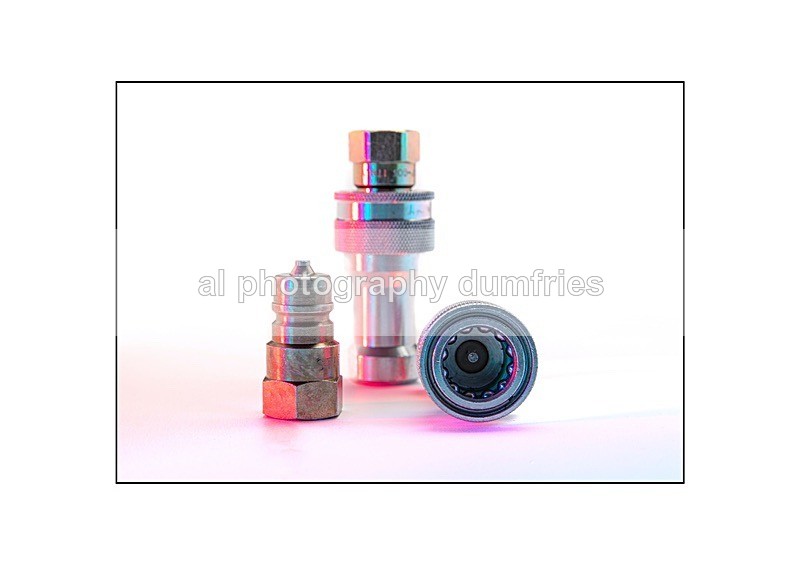 valves in pink - Comercial photography