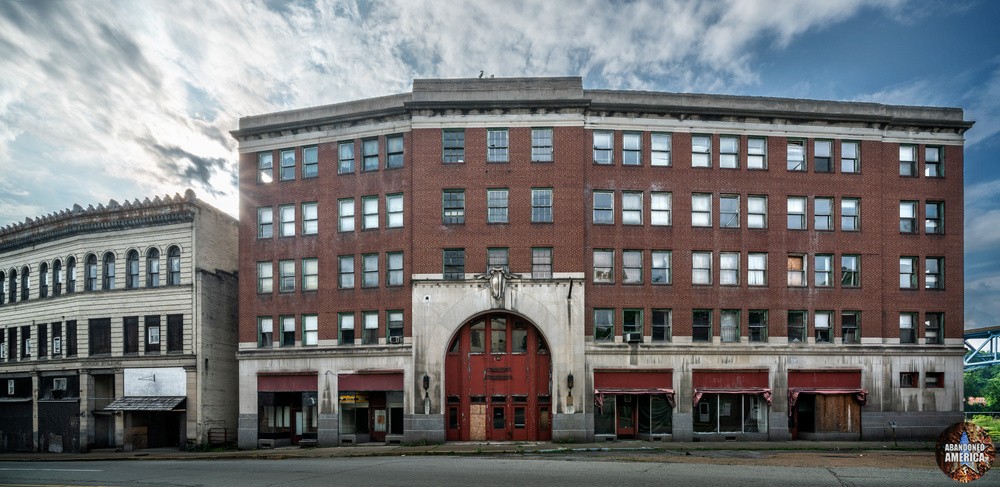 Abandoned Union Station Facade | Brownsville, PA - Brownsville, PA