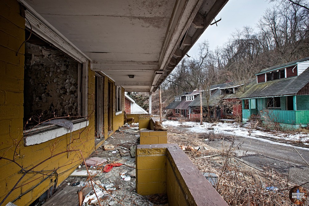 Abandoned Lincoln Way (Clairton, PA) Front Porches