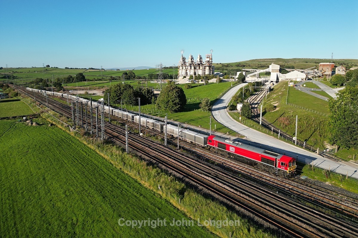 JL - 5.9.23 66102 6V71 Hardendale - Margam Hardendale Quarry - West Coast Main Line (north to south)