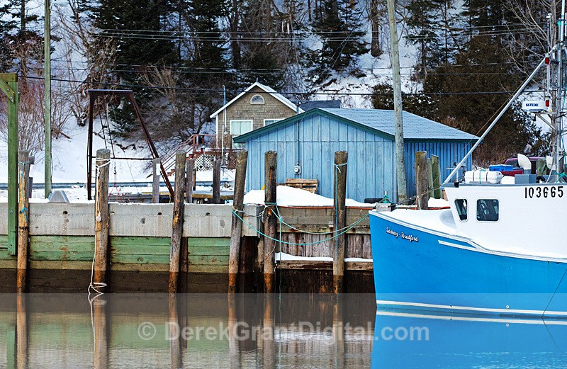 St. Martins Harbor Macro New Brunswick Canada - Winterscape