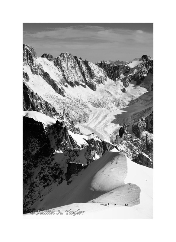 View from Aiguille du Midi (France)