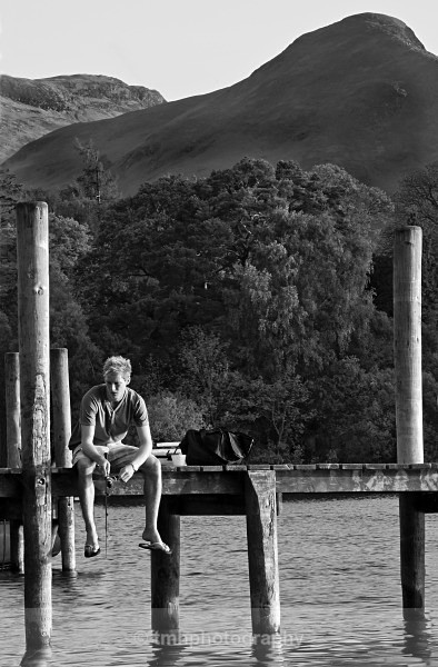 Fishing. - Monochrome Photograph's