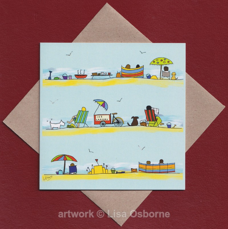 Day at the seaside - GREETINGS CARDS
