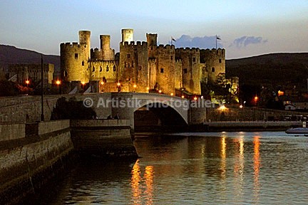 Conwy Castle at dusk