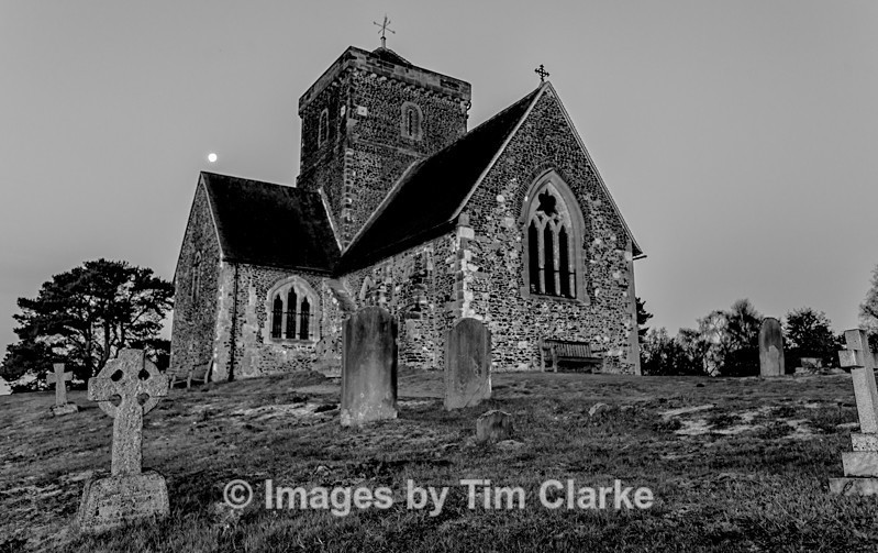 St Marthas Night Time Monocrome 42682 - Landscapes
