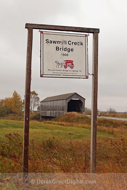 Sawmill Creek Covered Bridge Albert County New Brunswick Canada - Covered Bridges of New Brunswick
