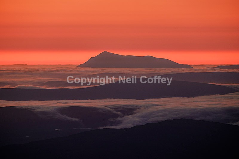 Ben Kilbreck from An Teallach, Highland - Landscape format