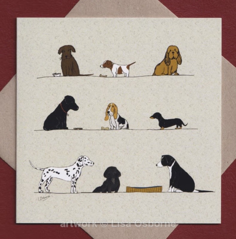 Dogs greetings card - GREETINGS CARDS
