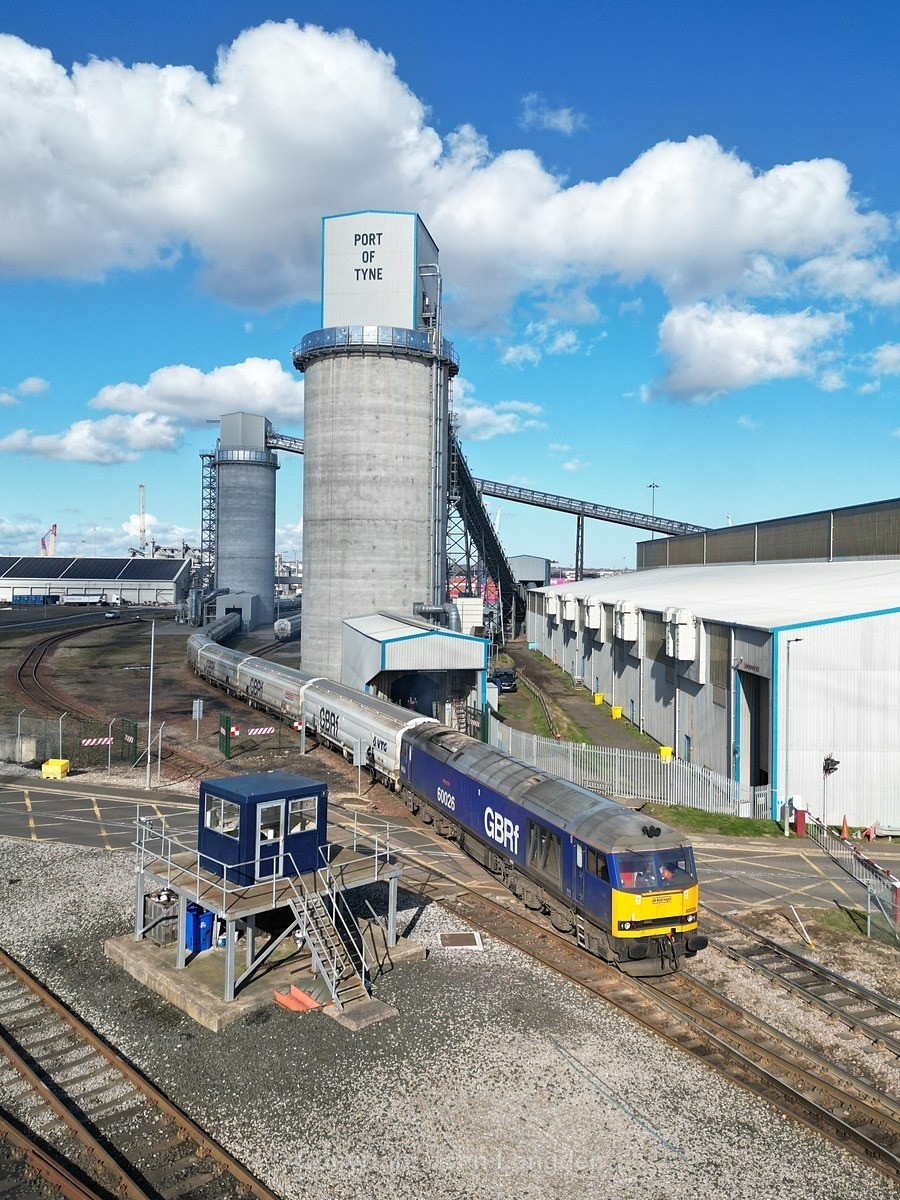 JL - 24.2.24 60026 6N22 Tyne Dock - Lynemouth, Tyne Dock - Blyth & Tyne (north to south)