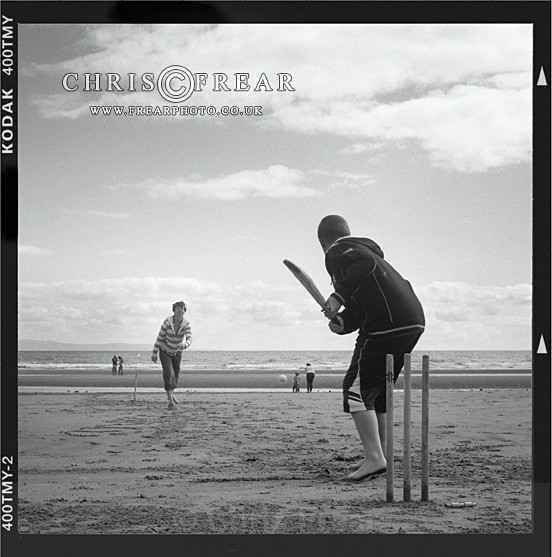 Beach Cricket I - Black & White