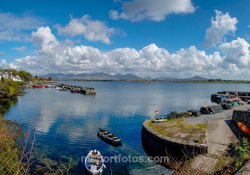The Twelve Bens from Roundstone harbour - Irelands landscapes