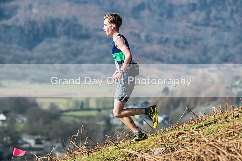 Elterwater-289 - Kendal Winter League Elterwater Under 15/17 Fell Races Sunday 9th March 2025